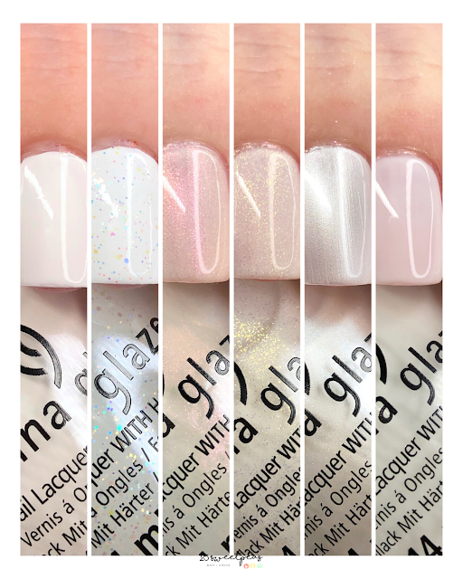 China Glaze White Hot Monochromatic Shades Collection 