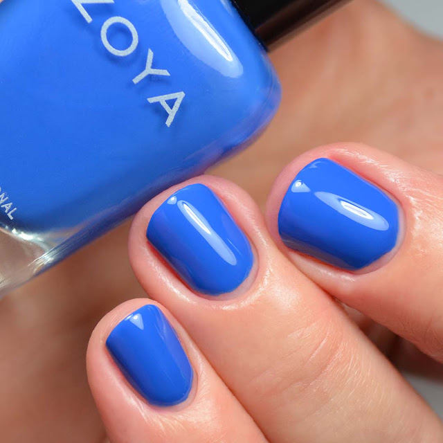 blue nail polish