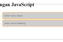 Validasi Form HTML dengan Java Script