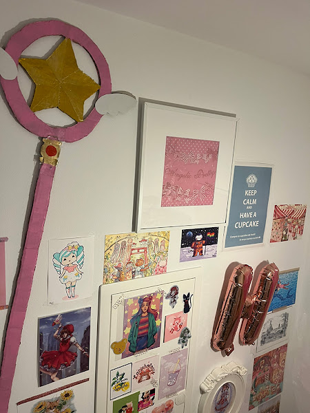 AP bag frame in a art wall