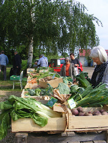 Farm sales of organic vegetables.  Indre et Loire, France. Photographed by Susan Walter. Tour the Loire Valley with a classic car and a private guide.