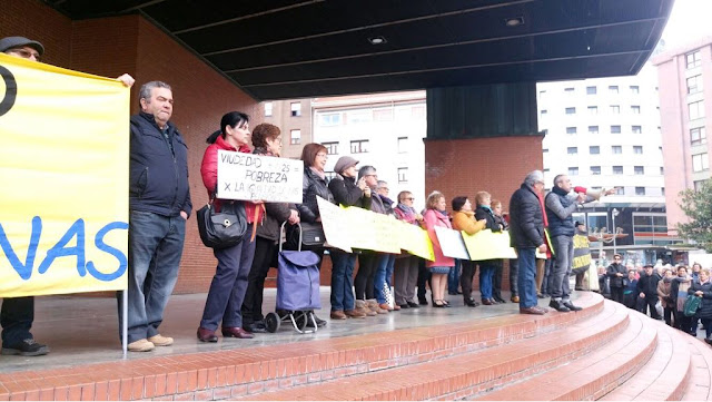 protesta por unas pensiones dignas en Barakaldo