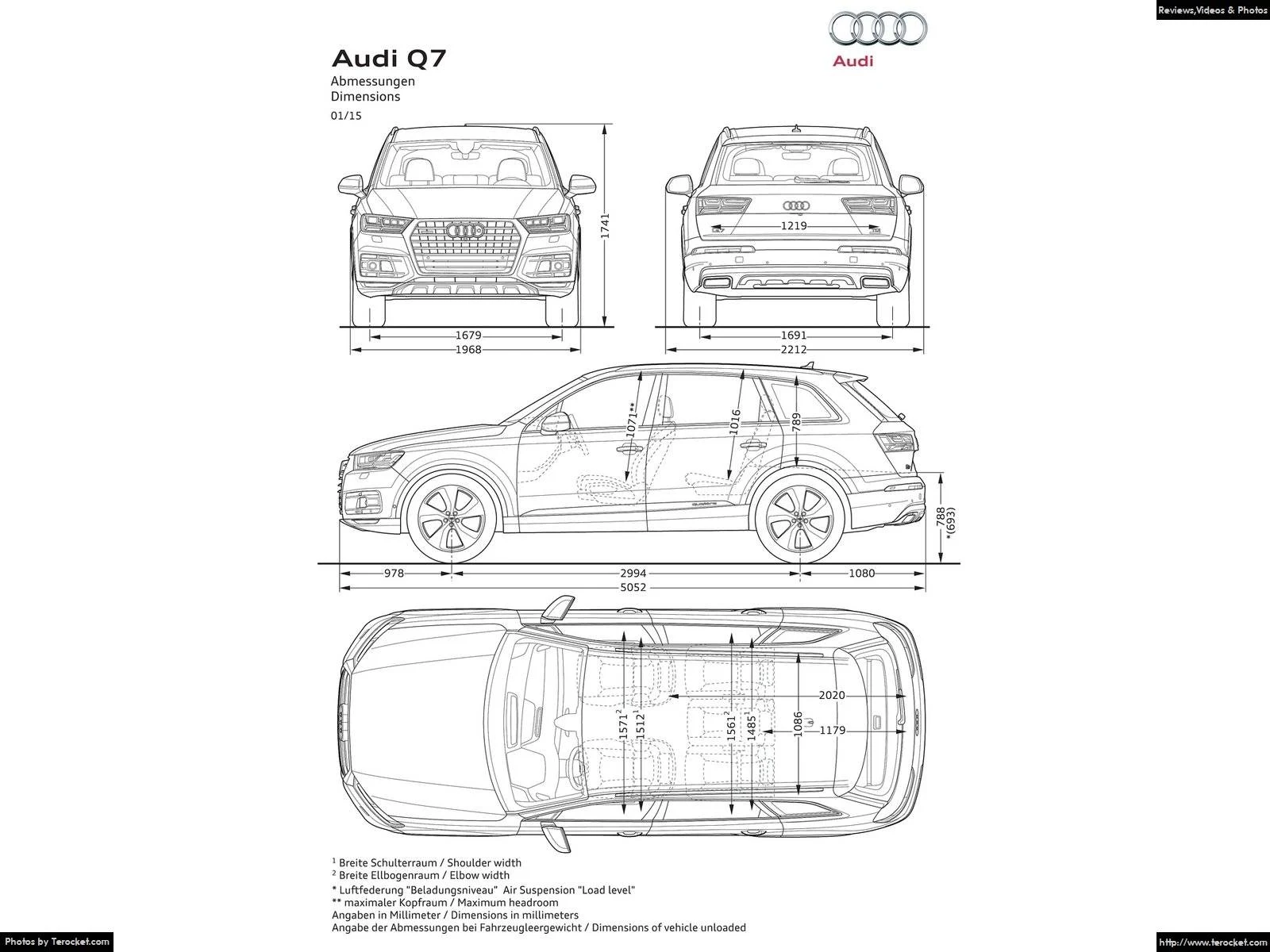 Hình ảnh xe ô tô Audi Q7 2016 & nội ngoại thất