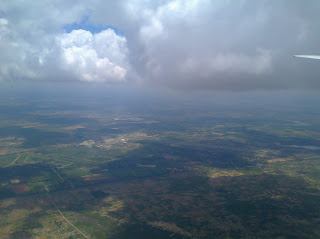 Downwind leg into Harare International Airport, Zimbabwe