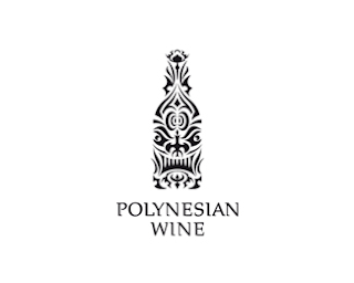 Mẫu thiết kế logo thương hiệu Polynesian Wine