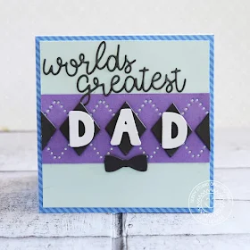 Sunny Studio Stamps: Sweater Vest Dies Loopy Letters Dies Father's Day Masculine Cards by Rachel Alvarado and Lexa Levana