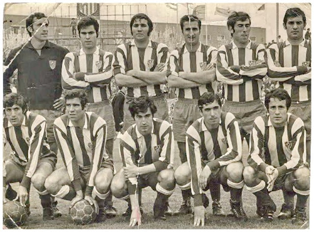 📸CLUB ATLÉTICO DE MADRID 📆12 abril 1970 ⬆️Rodri, Melo, Ovejero, Calleja, Adelardo, Martínez Jayo. ⬇️Ufarte, Luis, Gárate, Alberto y Salcedo. CLUB ATLÉTICO DE MADRID 4 🆚 REAL SOCIEDAD DE FÚTBOL 0 Domingo 12/04/1970. Campeonato de Liga de 1ª División, jornada 29. Madrid, estadio de Manzanares. GOLES: ⚽1-0: 19’, Gárate. ⚽2-0: 30’, Salcedo. ⚽3-0: 49’, Gárate. ⚽4-0: 64’, Alberto.