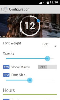 Onca-clock-widget-settings