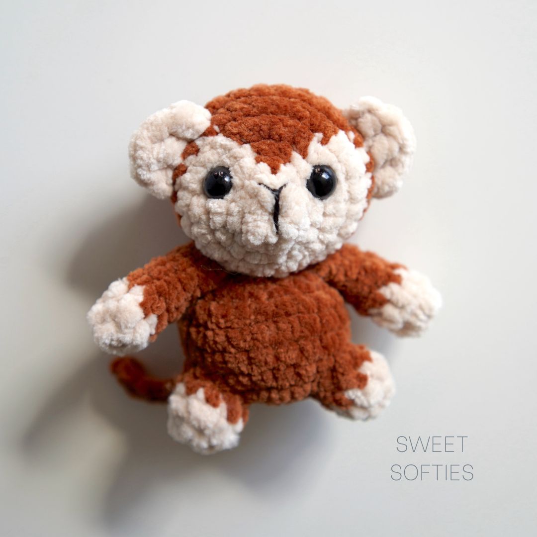 Monkey Stuffed Animal {Tutorial + Free Pattern} - Felt With Love Designs