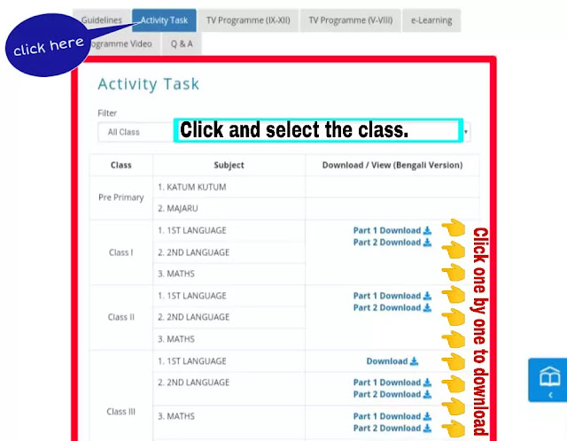 Activity task on BanglarShiksha portal