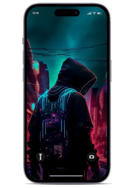 Cool Cap Guy Cyber Wallpaper for Phone