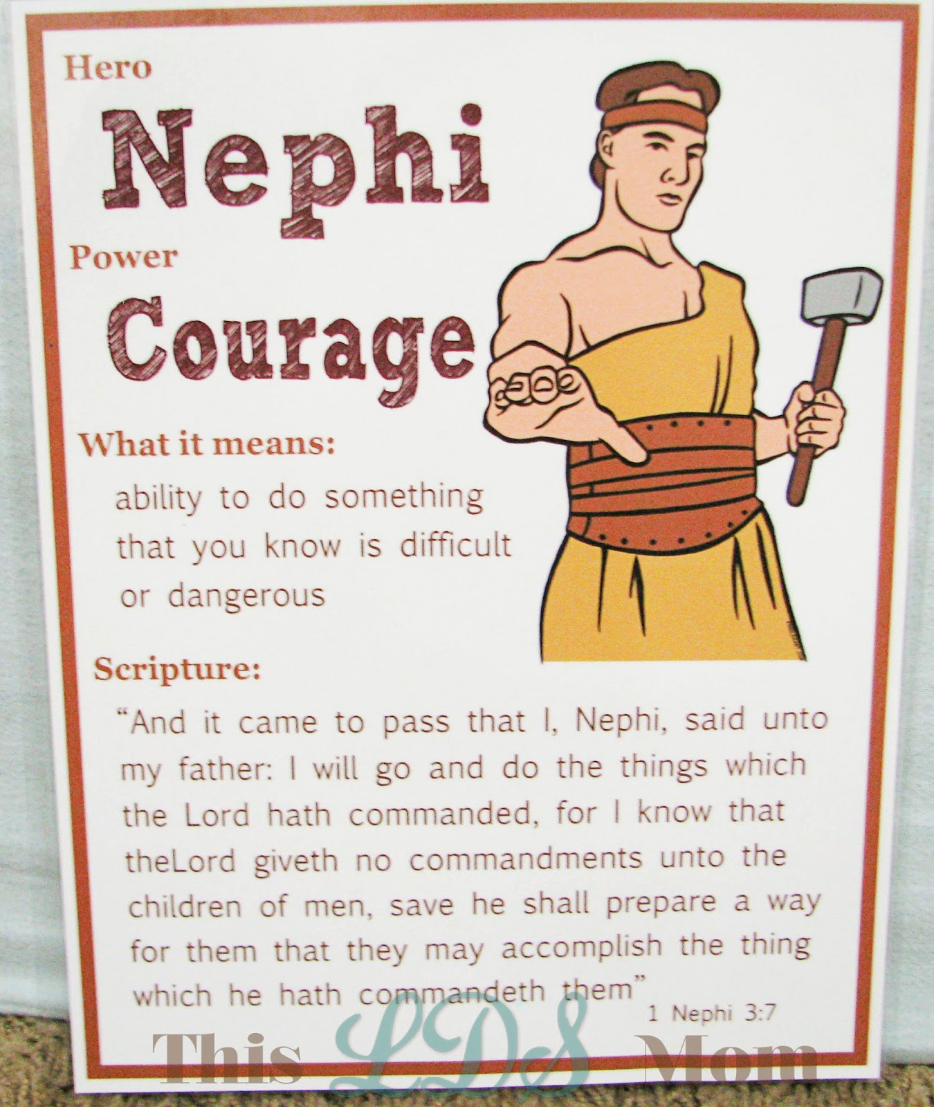 this lds mom: scripture heroes: nephi part v
