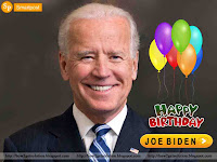 joe biden smiling, image for birthday celebration