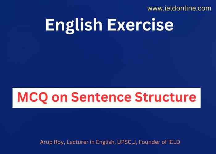 mcq on sentence structure