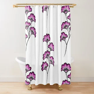 fleurs d'hibiscus, illustration d'un motif pour créer un pattern, design par Audrey Janvier, inspiré de l'art sénégalais et du zentangle