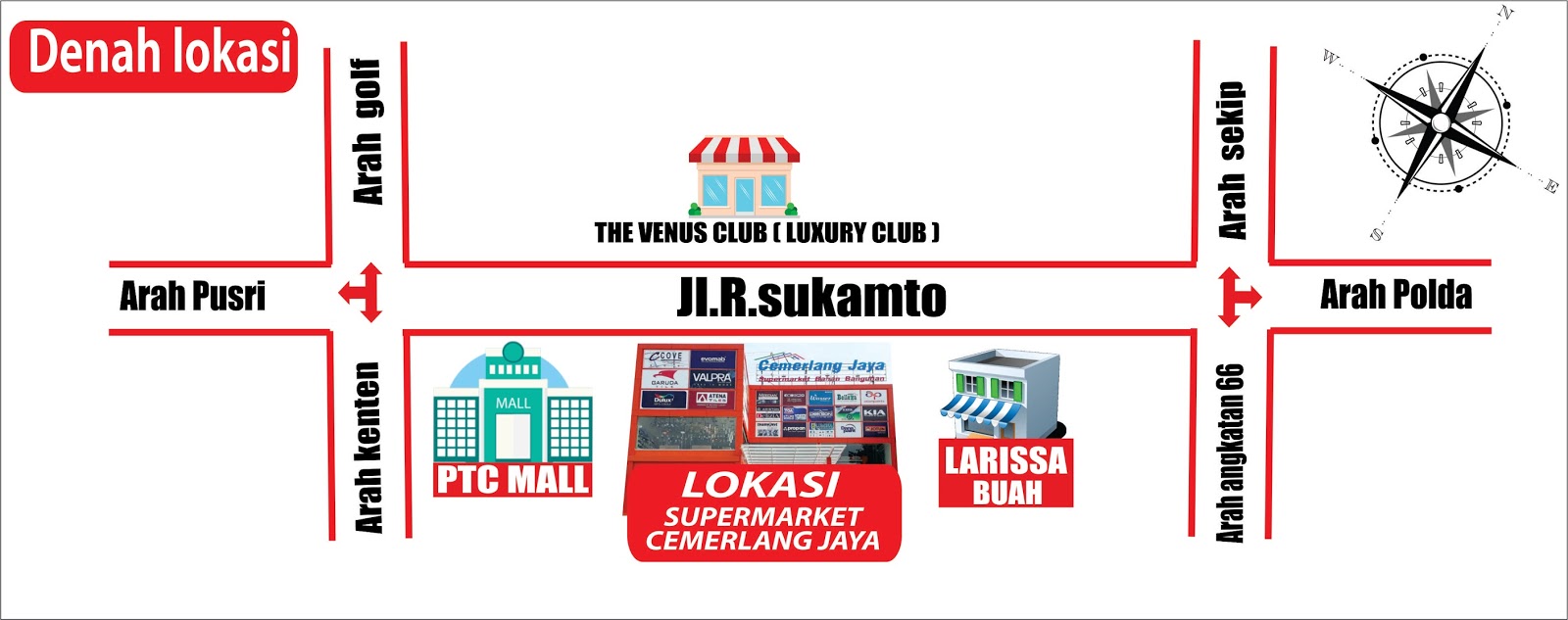 CEMERLANG JAYA SUPERMARKET BANGUNAN PALEMBANG