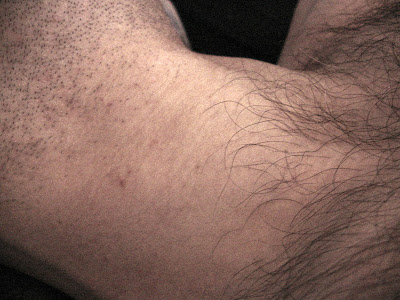 hairy man