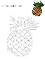 Coloring Fruits Worksheets Pdf, pineapple coloring sheet @momovators