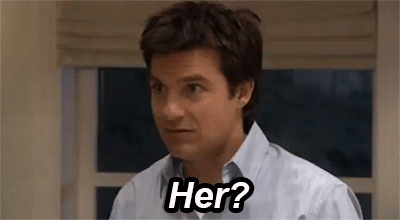 Michael Bluth asking "Her?"