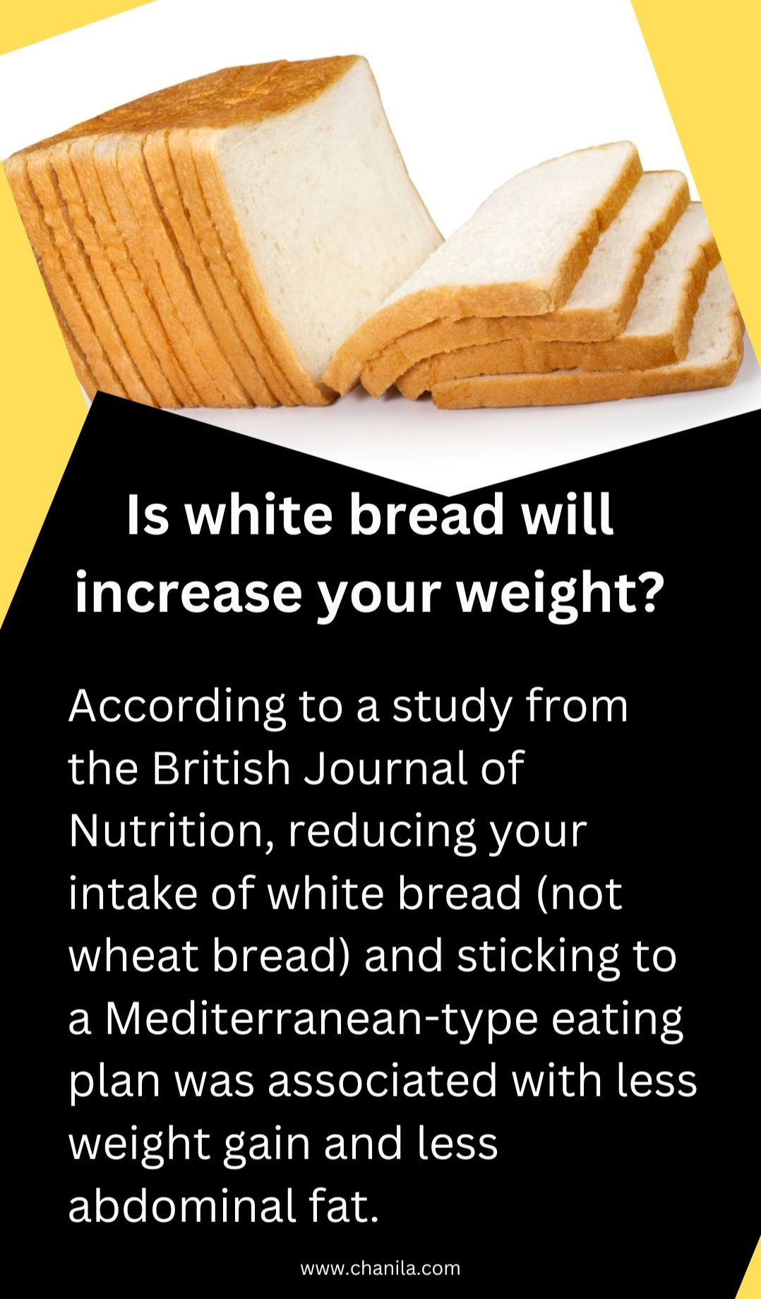 Is white bread will increase your weight?