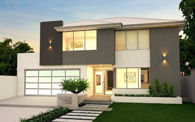 contoh desain rumah model minimalis 2 lantai