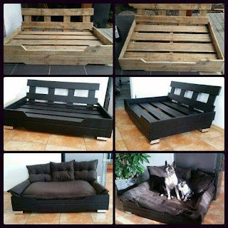 Camitas DIY para perros hechas con pallets de madera