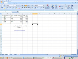 data vertical excel