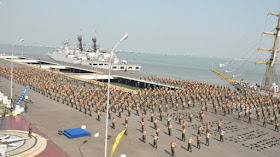 Peringati Hari Armada Ribuan Prajurit Komaritim Melaksanakan Pembinaan Fisik