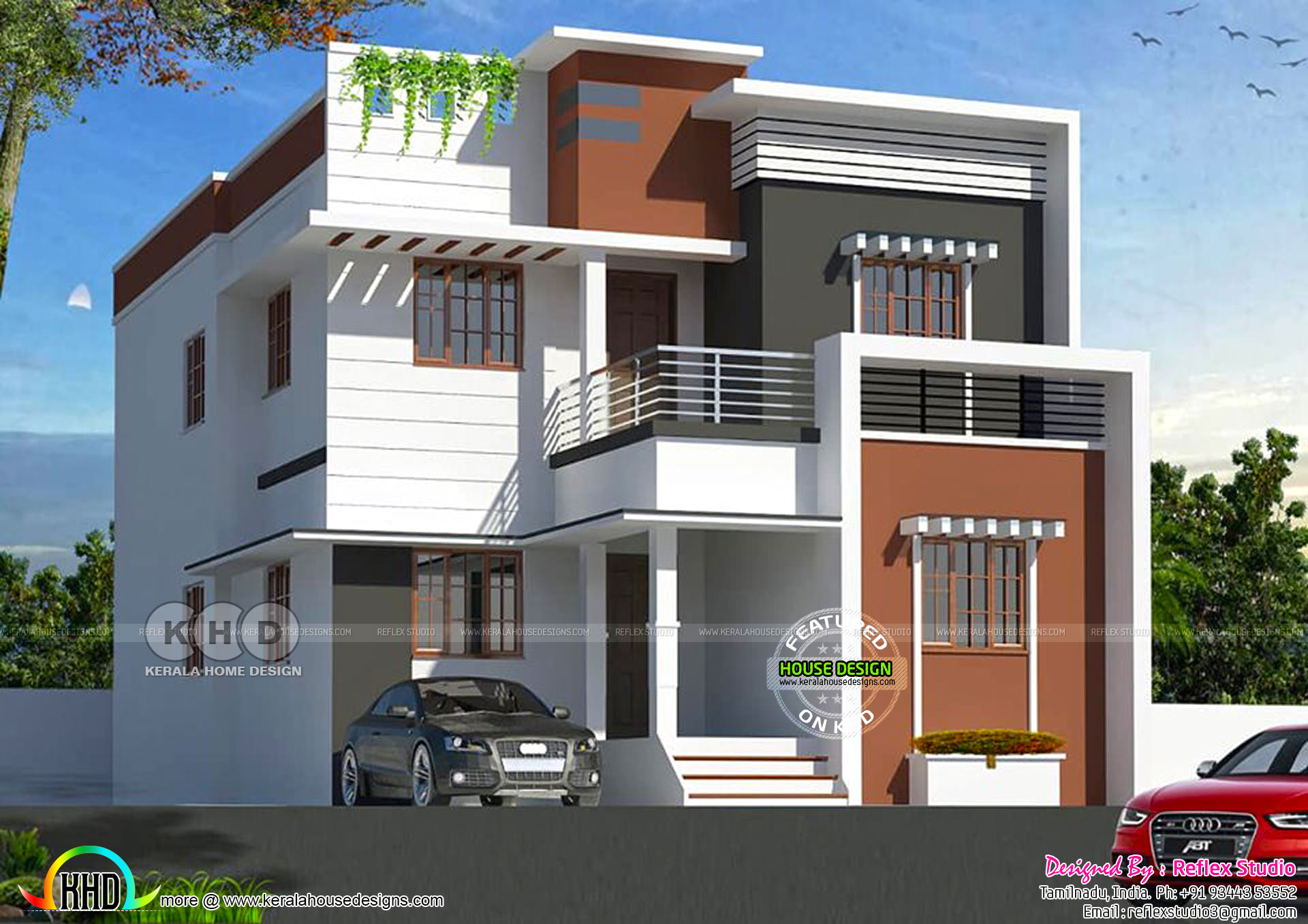 Modern home  design by Reflex studio from Tamilnadu  