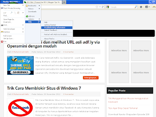 Cara Merubah Tampilan Tombol Toolbar Mozilla Firefox