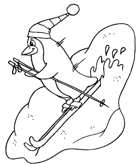 animal coloring pages, penguin coloring pages