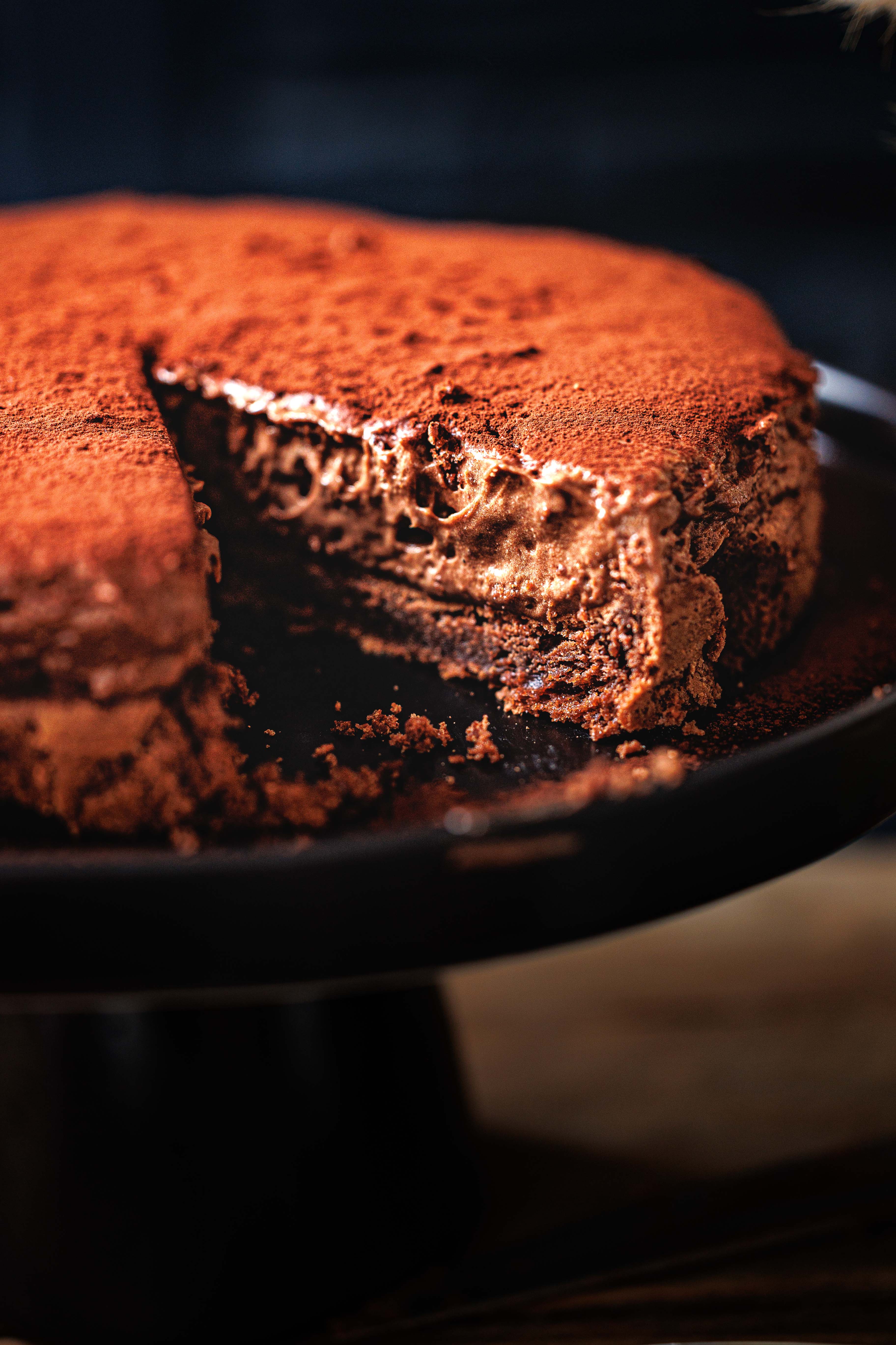 gateau mousse au chocolat, gâteau facile au chocolat