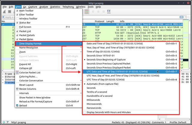 Wireshark Packet Navigation