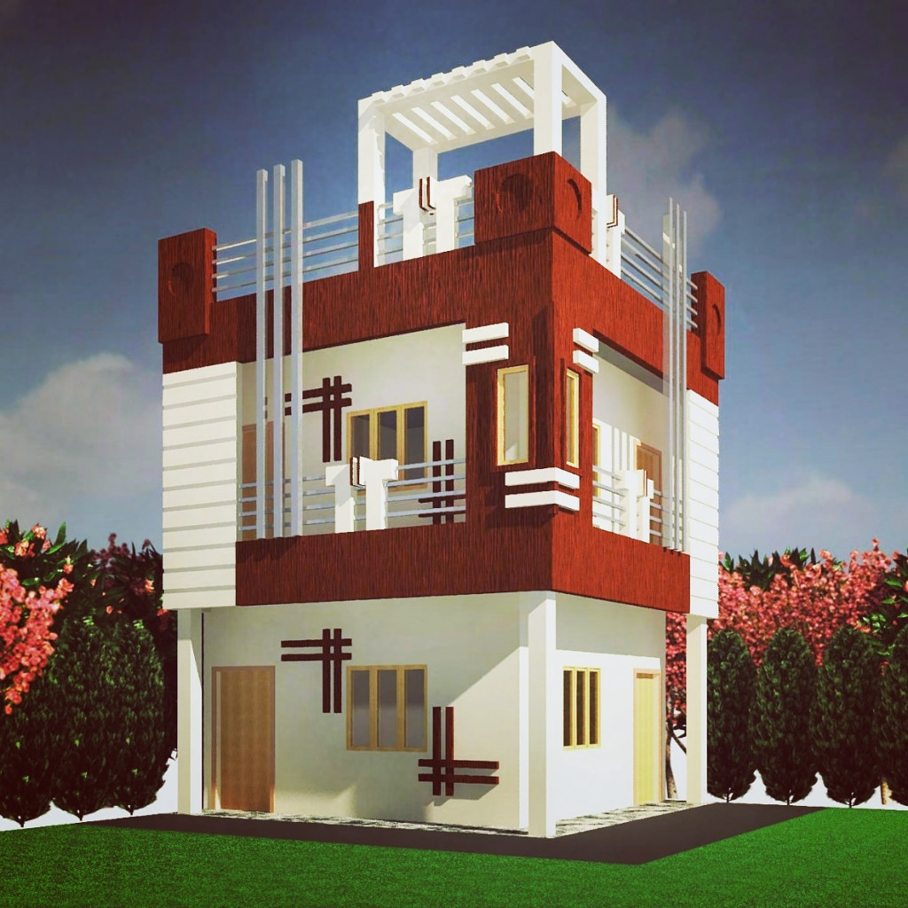 Small Duplex House Design - Small Modern Two Storey Duplex House Design Pictures - Duplex house design - NeotericIT.com