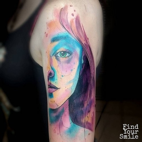 este_deslumbrante_metade_do_retrato_do_tattoo