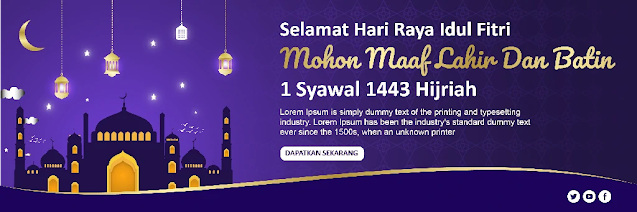 Download Banner Hari Raya Idul Fitri Adobe Illustrator