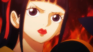 ワンピースアニメ 993話 残雪の菊の丞 お菊 ONE PIECE  KIKUNOJO OKIKU