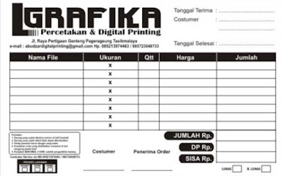 Nota Percetakan 3