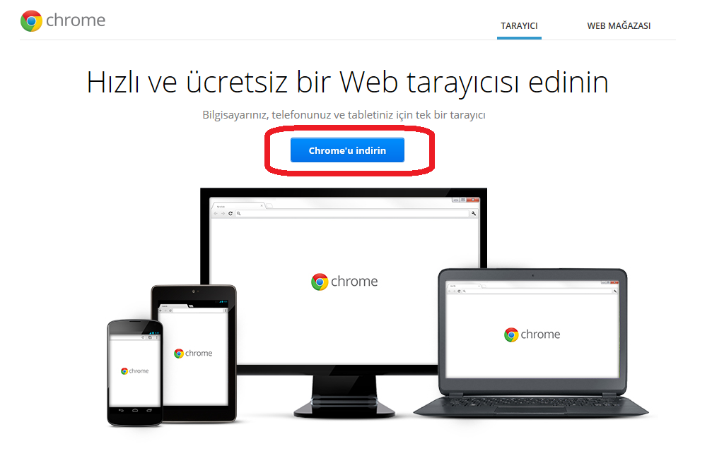Chrome kurulum