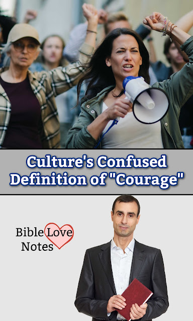 Culture has an upside-down definition for "Courage" giving credit where it's not due.