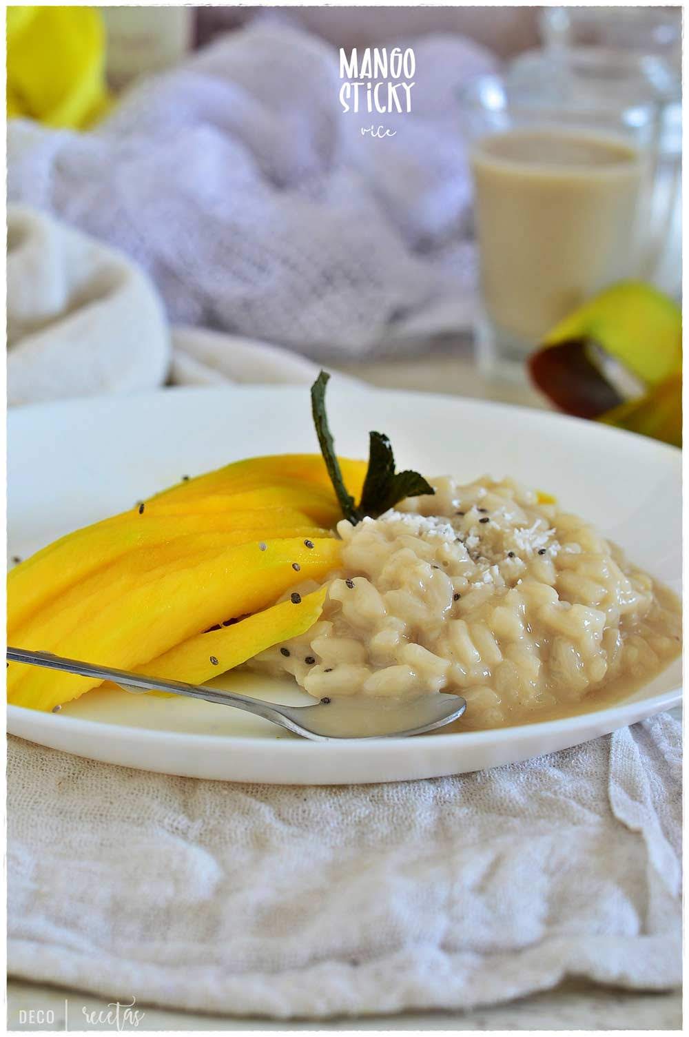 Leche De Coco Mango Sticky Rice Recipe Decorecetas