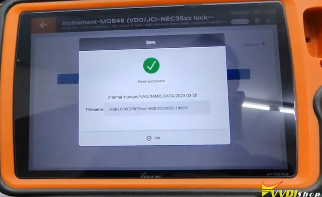 VVDI Key Tool Plus Read VAG MQB48 Locked Immo Data  8
