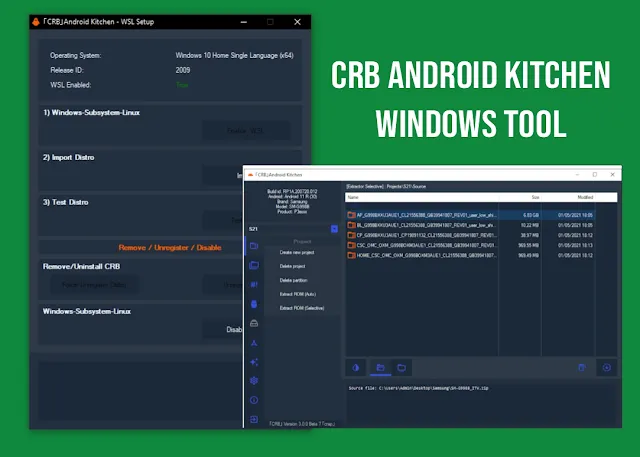 CRB Android Kitchen Windows Tool