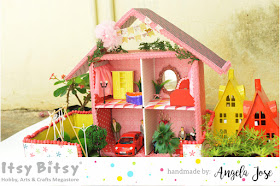 dollhouse, diy dollhouse, dollhouse tutorial, itsybitsy india