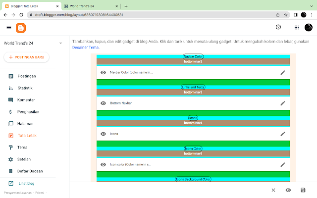 Cara Membuat Menu Bottom Sticky di Blogger