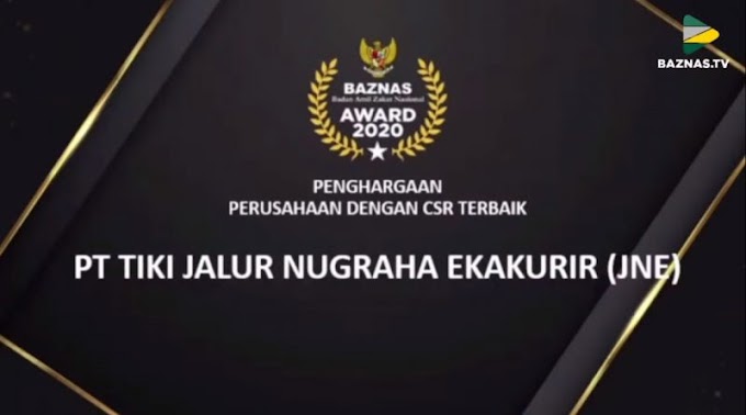  JNE Capai Penghargaan dalam Baznas Award yang Ke-2 Kalinya