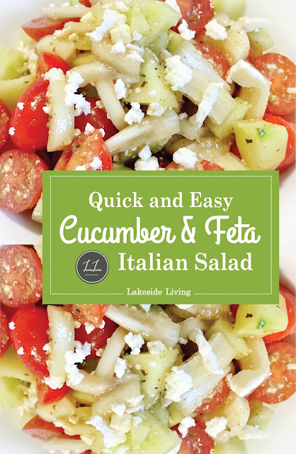 cucumber and feta Italian salad recipe