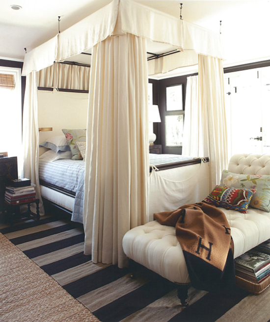 In the picture above the canopy seems to be hanging over the bed from ...