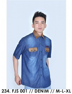 jual kemeja jeans murah