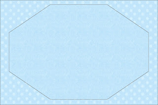 Light Blue with Polka Dots Free Printable Invitations, Labels or Cards.